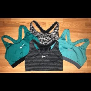 4 Nike Dri-Fit Sports Bras size Small